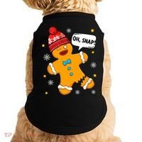 Gingerbread Oh Snap Christmas Funny Gift Doggie Tank thumb 0
