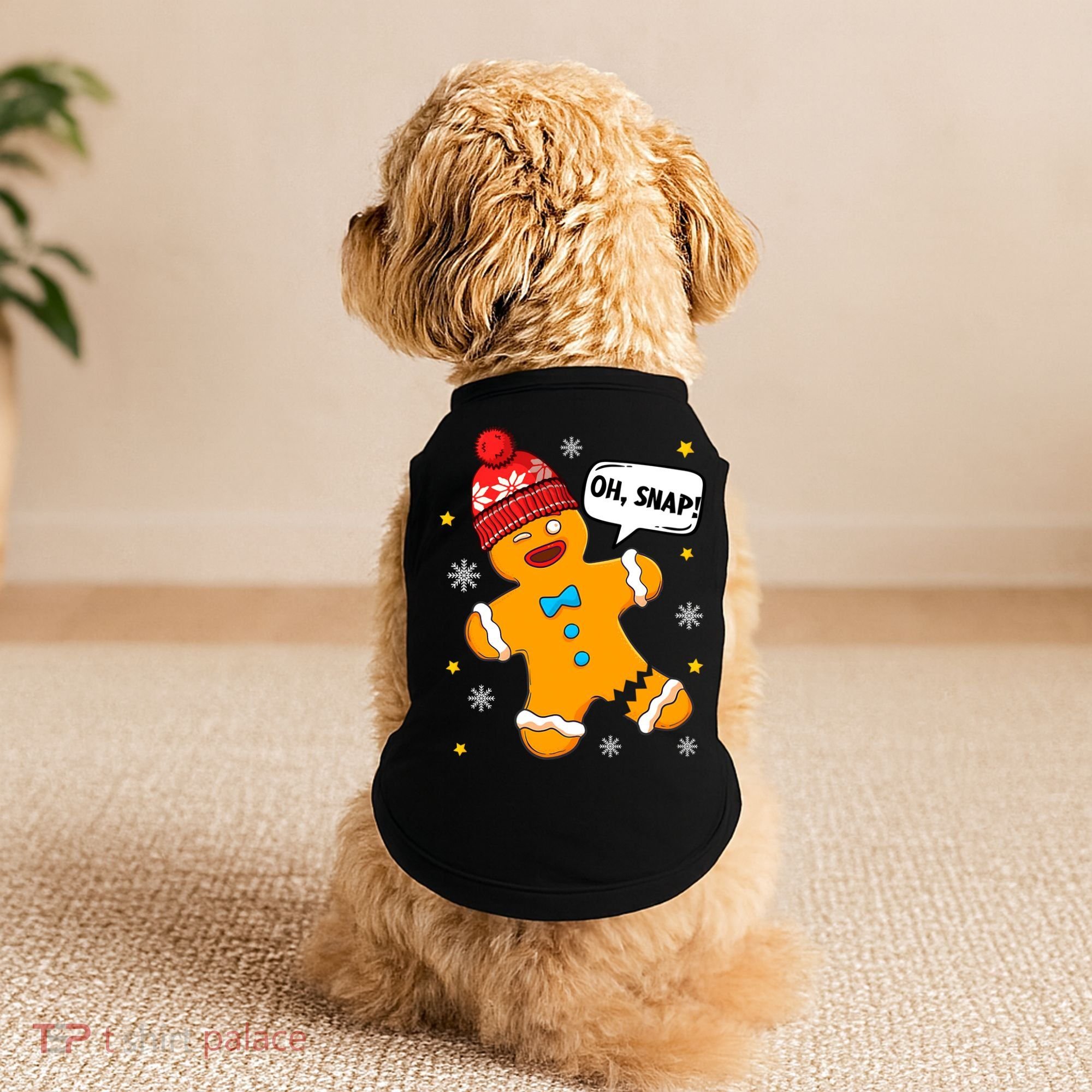 Gingerbread Oh Snap Christmas Funny Gift Doggie Tank