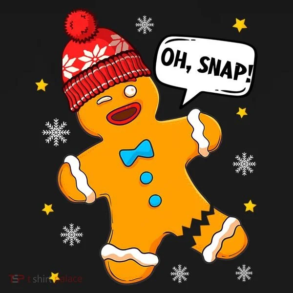 Gingerbread Oh Snap Christmas Funny Gift Doggie Tank