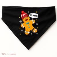 Gingerbread Oh Snap Christmas Funny Gift USA-Made Doggie Bandana thumb 0