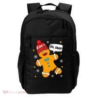 Gingerbread Oh Snap Christmas Funny Gift Backpack thumb 0