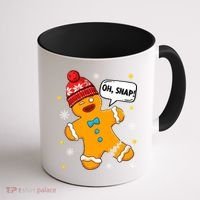 Gingerbread Oh Snap Christmas Funny Gift Coffee Mug thumb 1