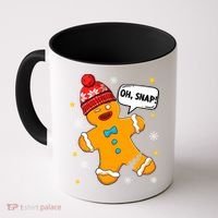 Gingerbread Oh Snap Christmas Funny Gift Coffee Mug thumb 0