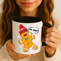 Gingerbread Oh Snap Christmas Funny Gift Coffee Mug thumb 3