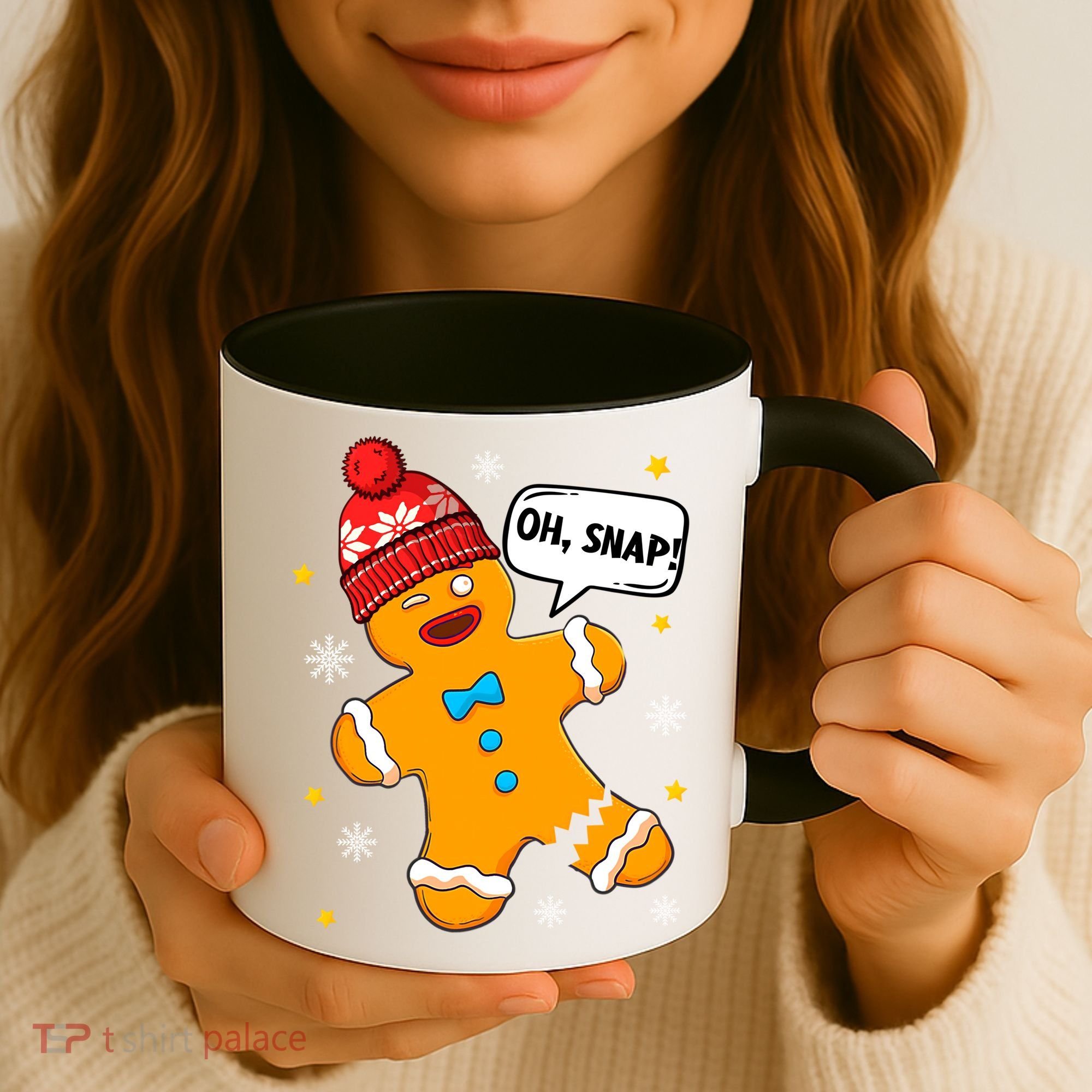 Gingerbread Oh Snap Christmas Funny Gift Coffee Mug