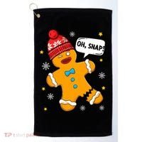 Gingerbread Oh Snap Christmas Funny Gift Golf Towel thumb 0