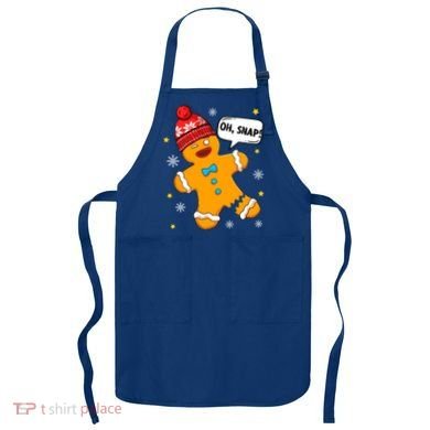 Gingerbread Oh Snap Christmas Funny Gift Apron