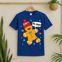 Gingerbread Oh Snap Christmas Funny Gift T-Shirt thumb 2
