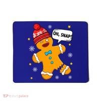 Gingerbread Oh Snap Christmas Funny Gift Mousepad thumb 0