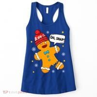 Gingerbread Oh Snap Christmas Funny Gift Women's Tank Top thumb 0