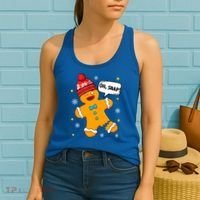 Gingerbread Oh Snap Christmas Funny Gift Women's Tank Top thumb 2