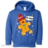 Gingerbread Oh Snap Christmas Funny Gift Toddler Hoodie thumb 0