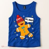 Gingerbread Oh Snap Christmas Funny Gift Tank Top thumb 2