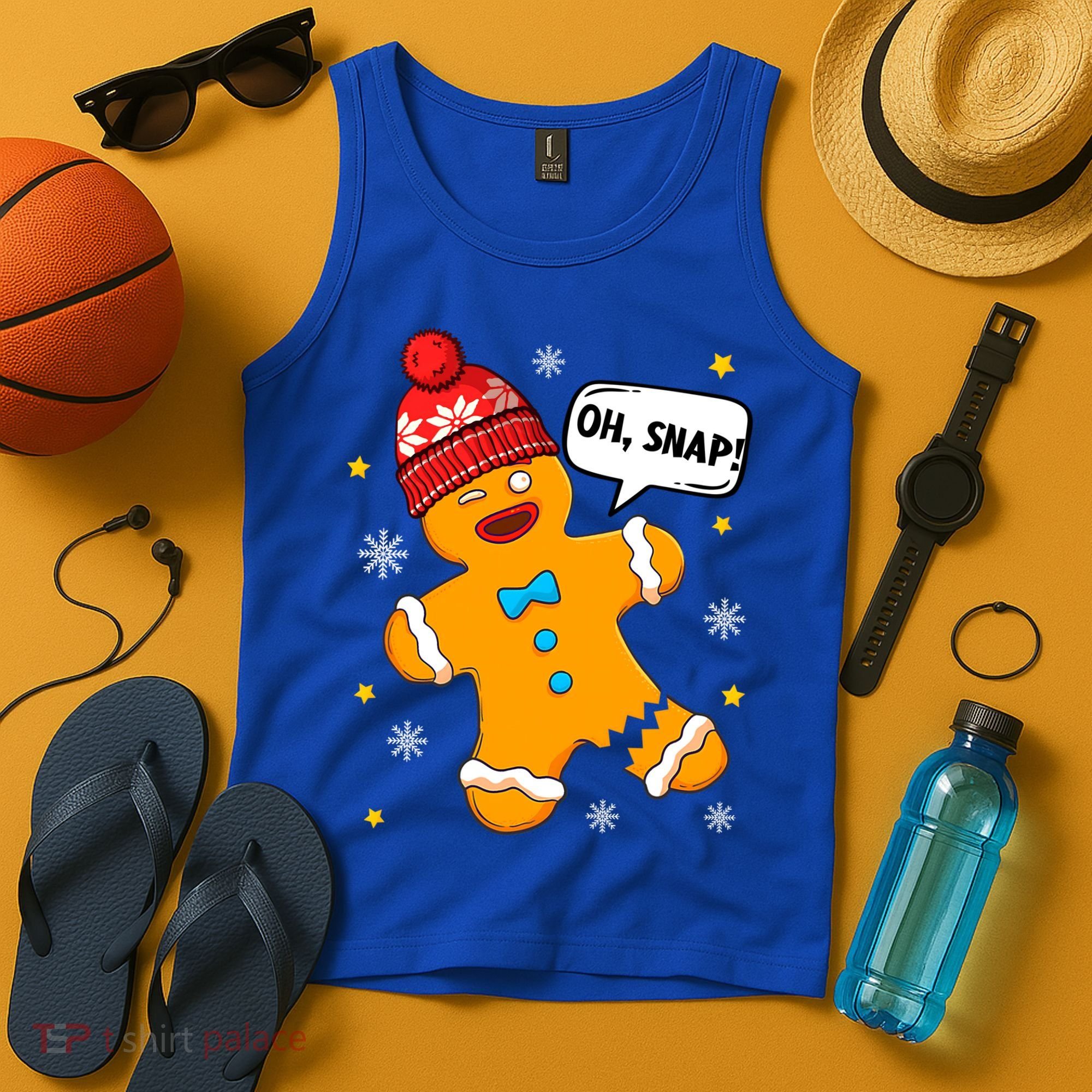 Gingerbread Oh Snap Christmas Funny Gift Tank Top