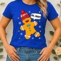 Gingerbread Oh Snap Christmas Funny Gift Women's T-Shirt thumb 2
