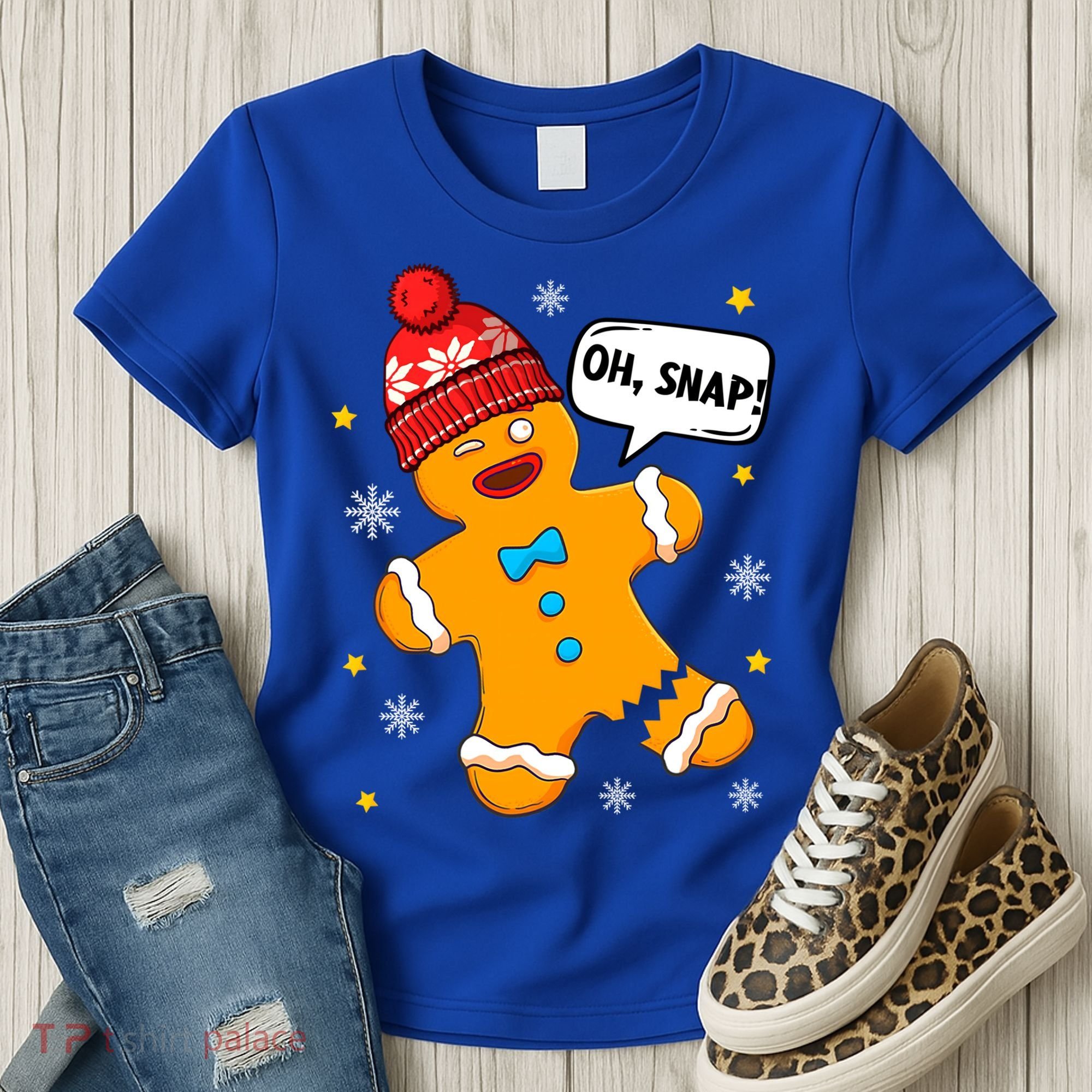 Gingerbread Oh Snap Christmas Funny Gift Women's T-Shirt