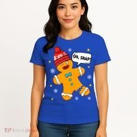 Gingerbread Oh Snap Christmas Funny Gift Women's T-Shirt thumb 4