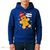 Gingerbread Oh Snap Christmas Funny Gift Kids Hoodie thumb 4