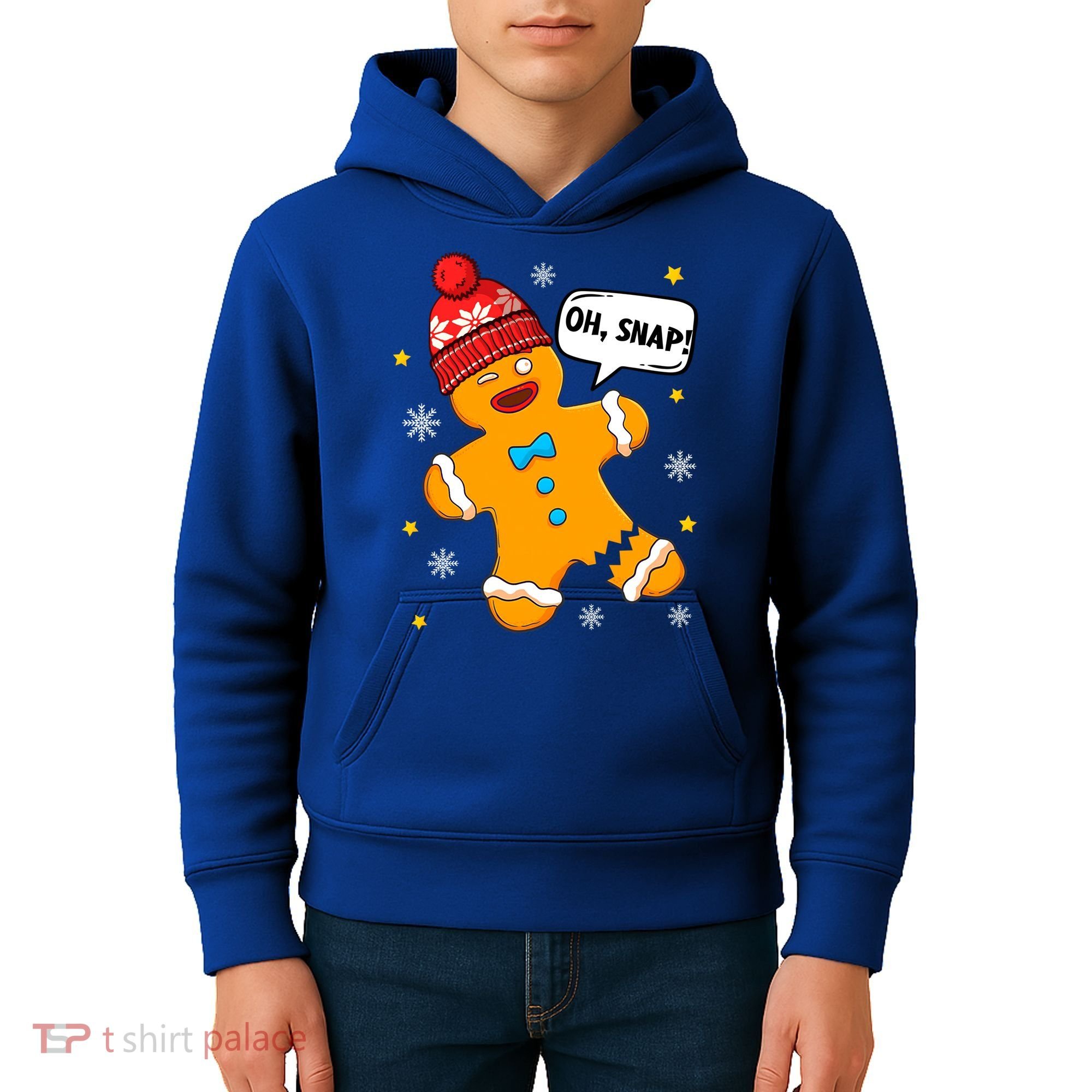 Gingerbread Oh Snap Christmas Funny Gift Kids Hoodie