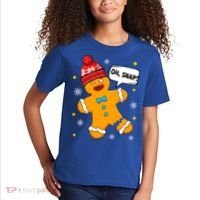 Gingerbread Oh Snap Christmas Funny Gift Kids T-Shirt thumb 2