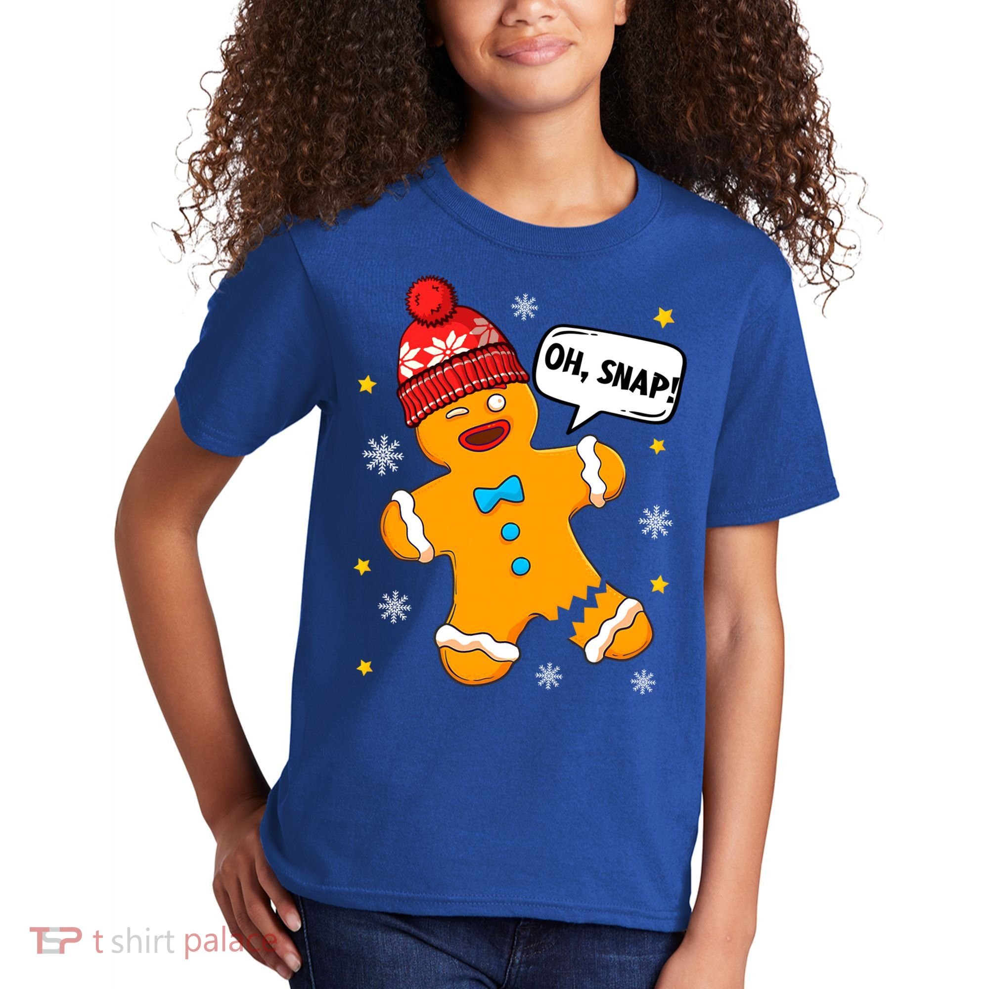 Gingerbread Oh Snap Christmas Funny Gift Kids T-Shirt