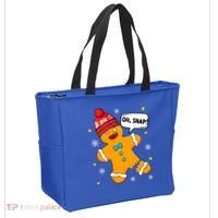 Gingerbread Oh Snap Christmas Funny Gift Tote Bag thumb 2