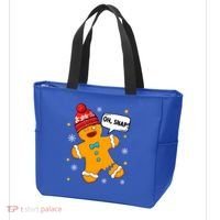 Gingerbread Oh Snap Christmas Funny Gift Tote Bag thumb 3