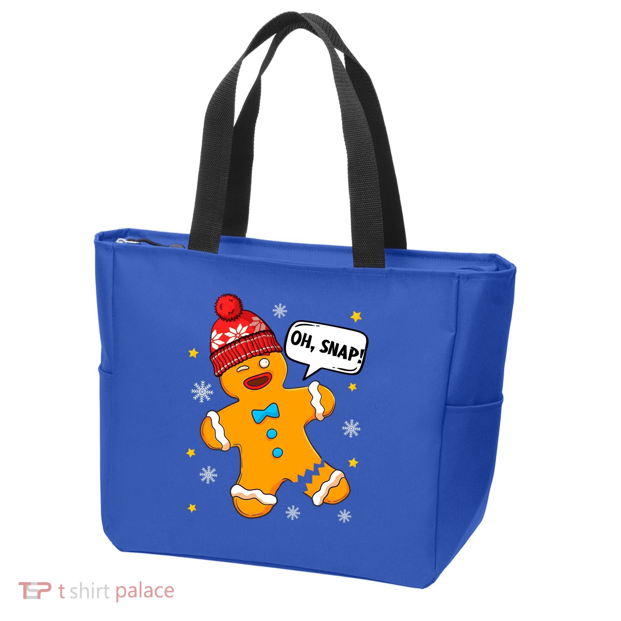 Gingerbread Oh Snap Christmas Funny Gift Tote Bag