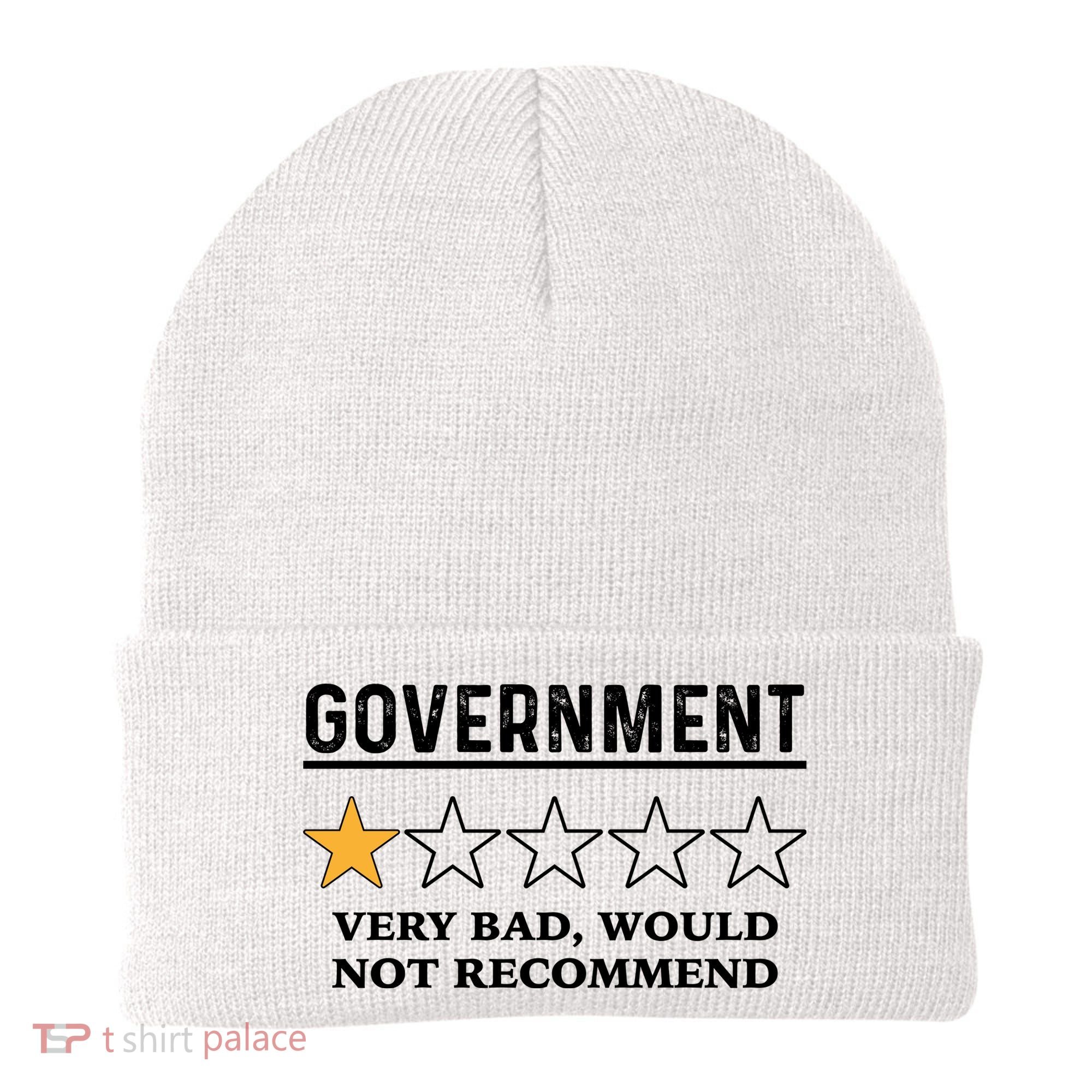 Government One Star Very Bad Would Not Recommend Shirt Funny Government One Star Beanie