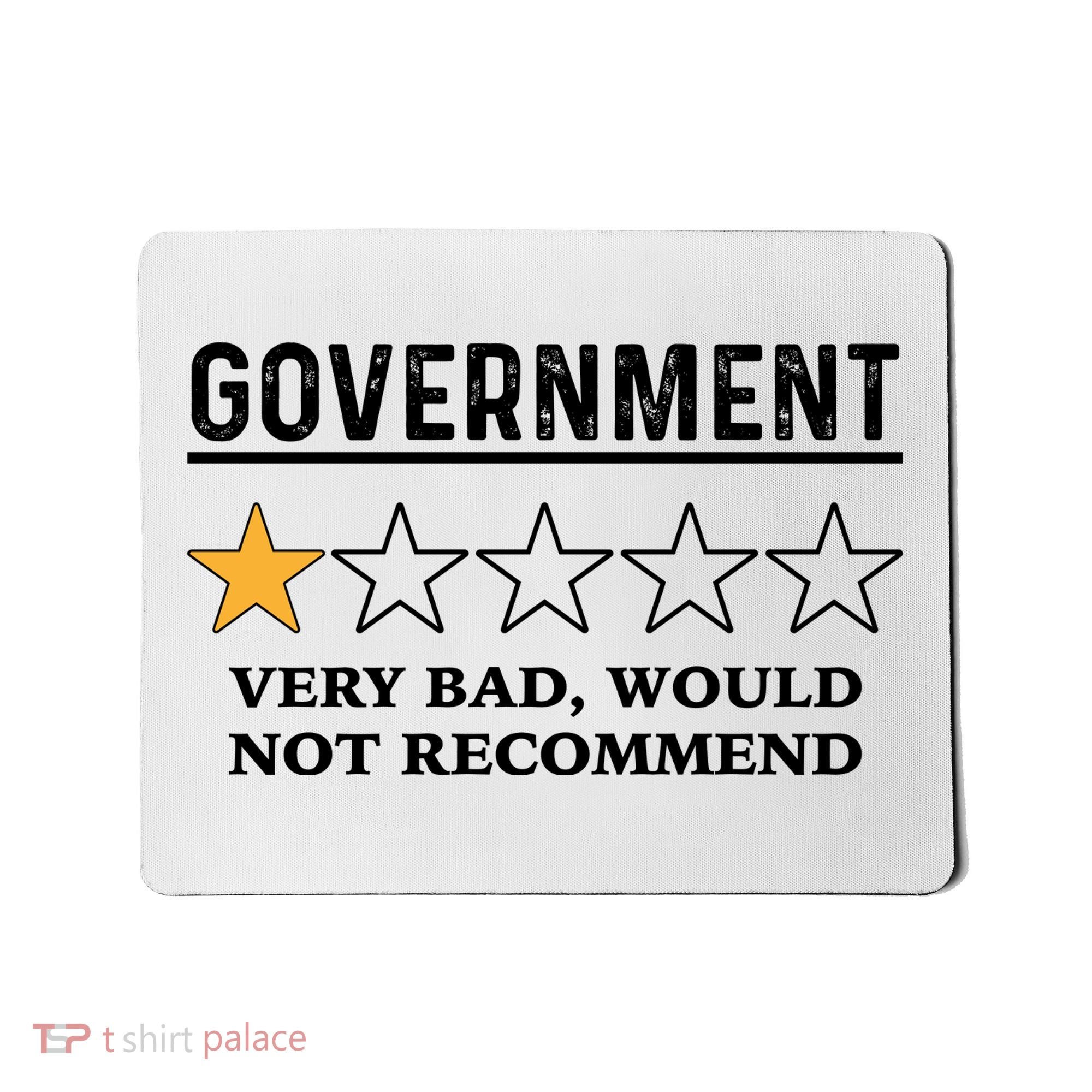 Government One Star Very Bad Would Not Recommend Shirt Funny Government One Star Mousepad