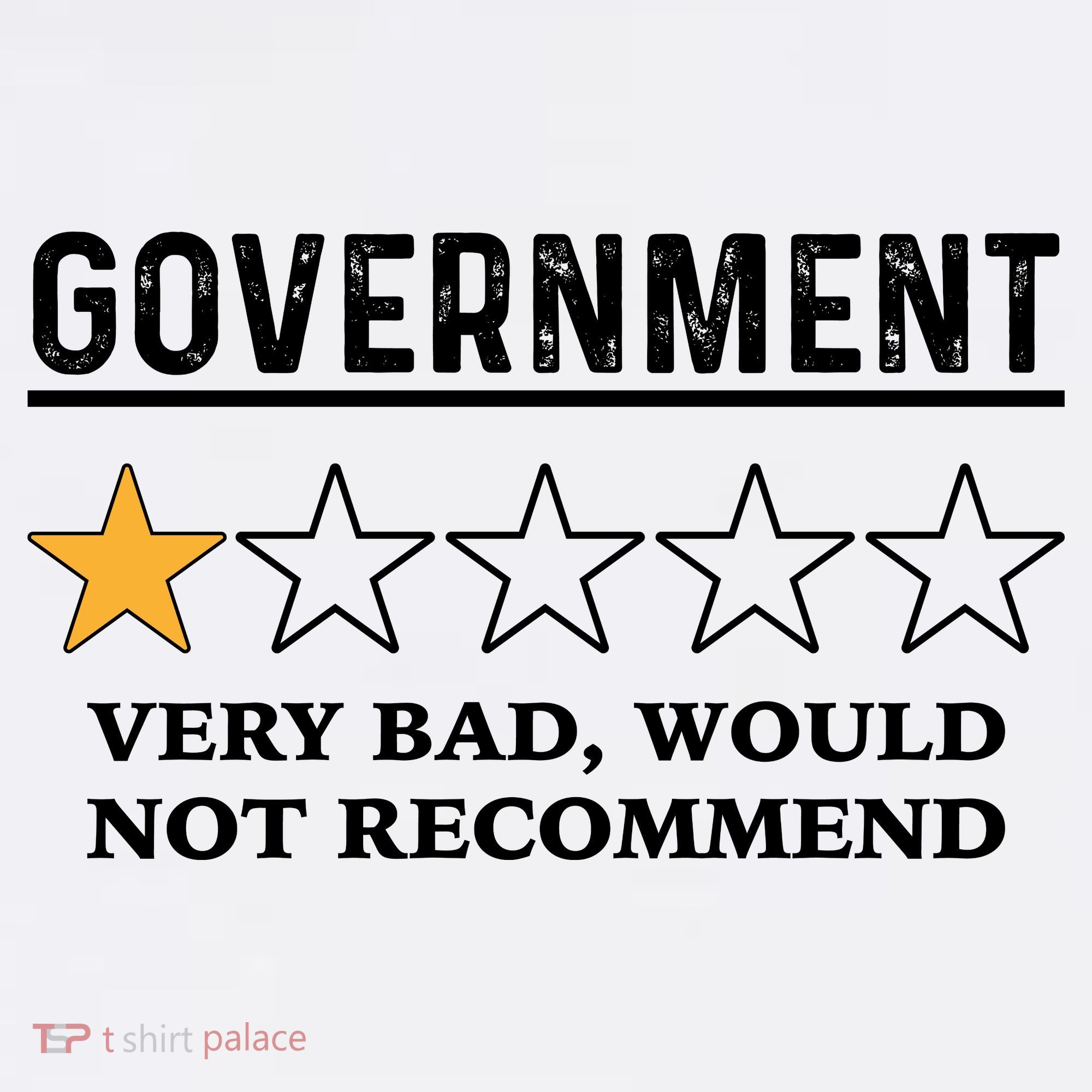Government One Star Very Bad Would Not Recommend Shirt Funny Government One Star Mousepad
