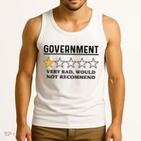 Government One Star Very Bad Would Not Recommend Shirt Funny Government One Star Tank Top thumb 3