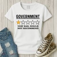 Government One Star Very Bad Would Not Recommend Shirt Funny Government One Star Women's T-Shirt thumb 3