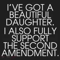 Got A Beautiful Daughter Support The Second Amendment Tumbler thumb 3