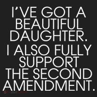 Got A Beautiful Daughter Support The Second Amendment Golf Towel thumb 3