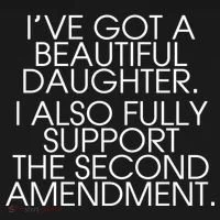 Got A Beautiful Daughter Support The Second Amendment Women's T-Shirt thumb 6