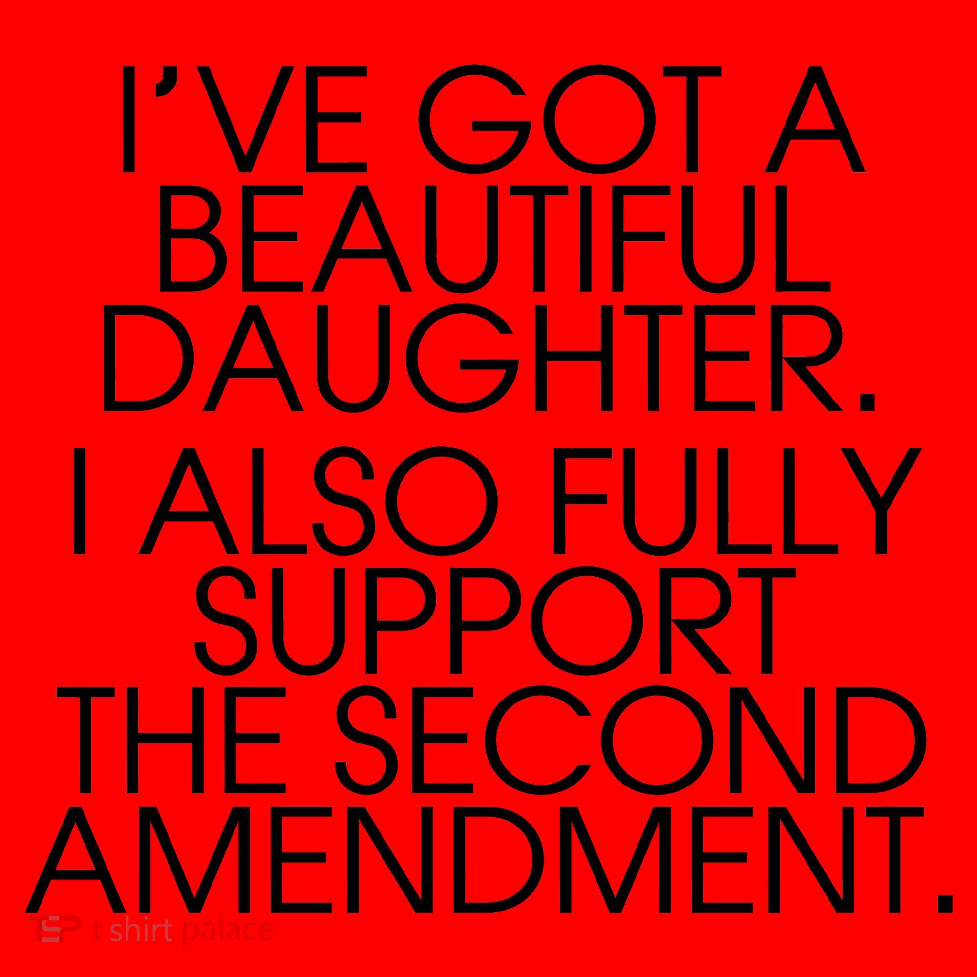 Got A Beautiful Daughter Support The Second Amendment Santa Hat