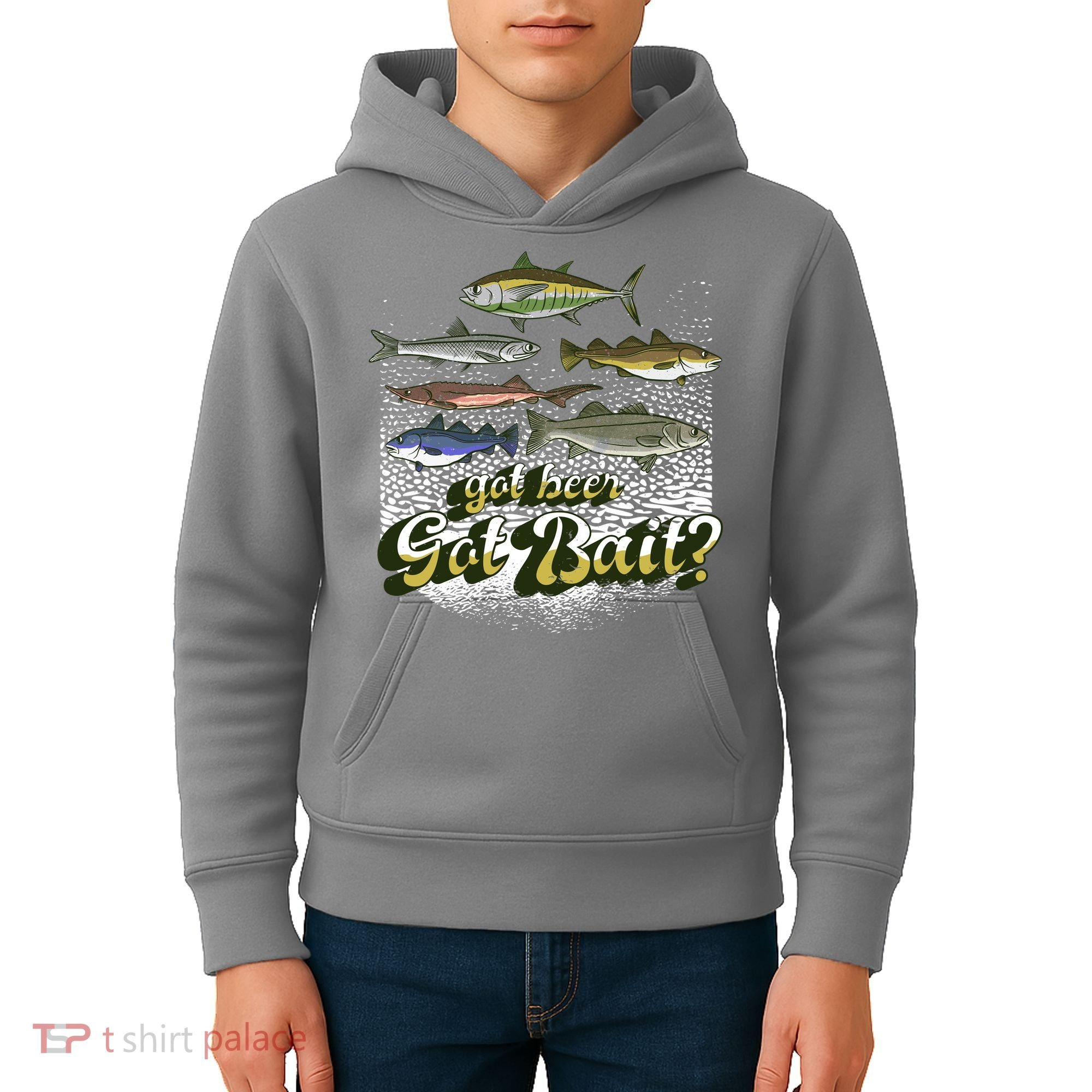 Got Beer Got Bait Fishing Kids Hoodie