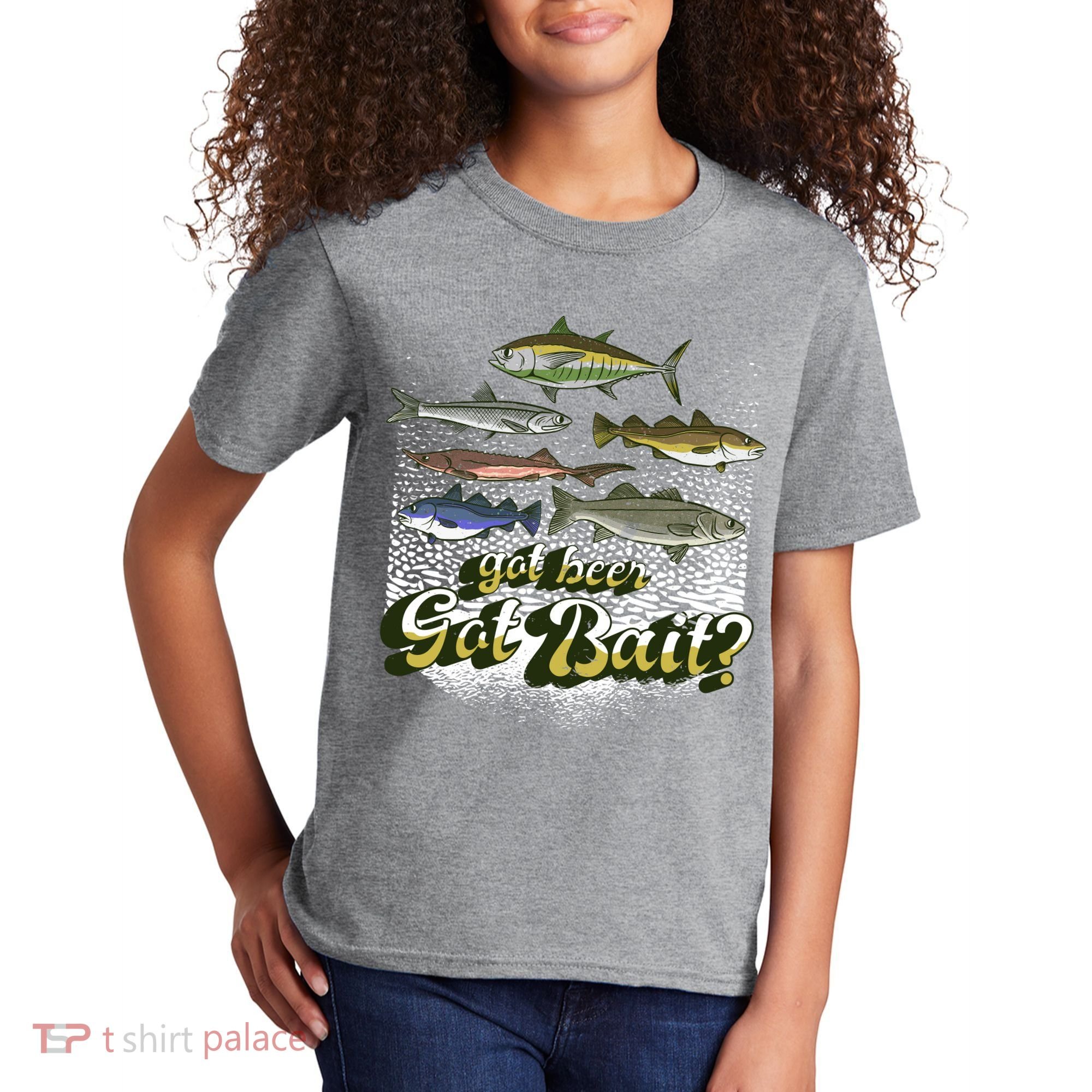 Got Beer Got Bait Fishing Kids T-Shirt
