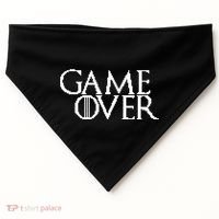 GOT Game Over Pixel  USA-Made Doggie Bandana thumb 0