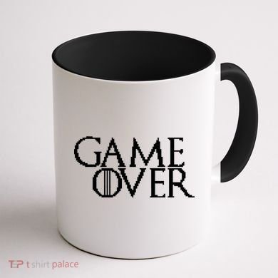GOT Game Over Pixel  Coffee Mug back