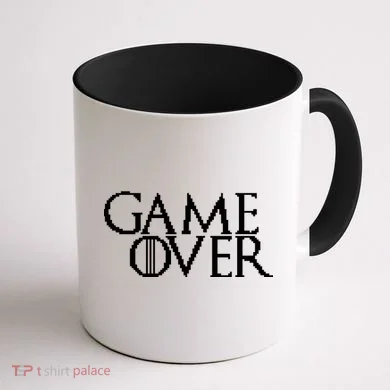 GOT Game Over Pixel  Coffee Mug back