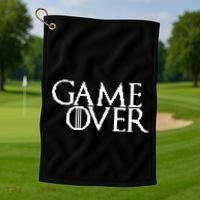 GOT Game Over Pixel  Golf Towel thumb 1