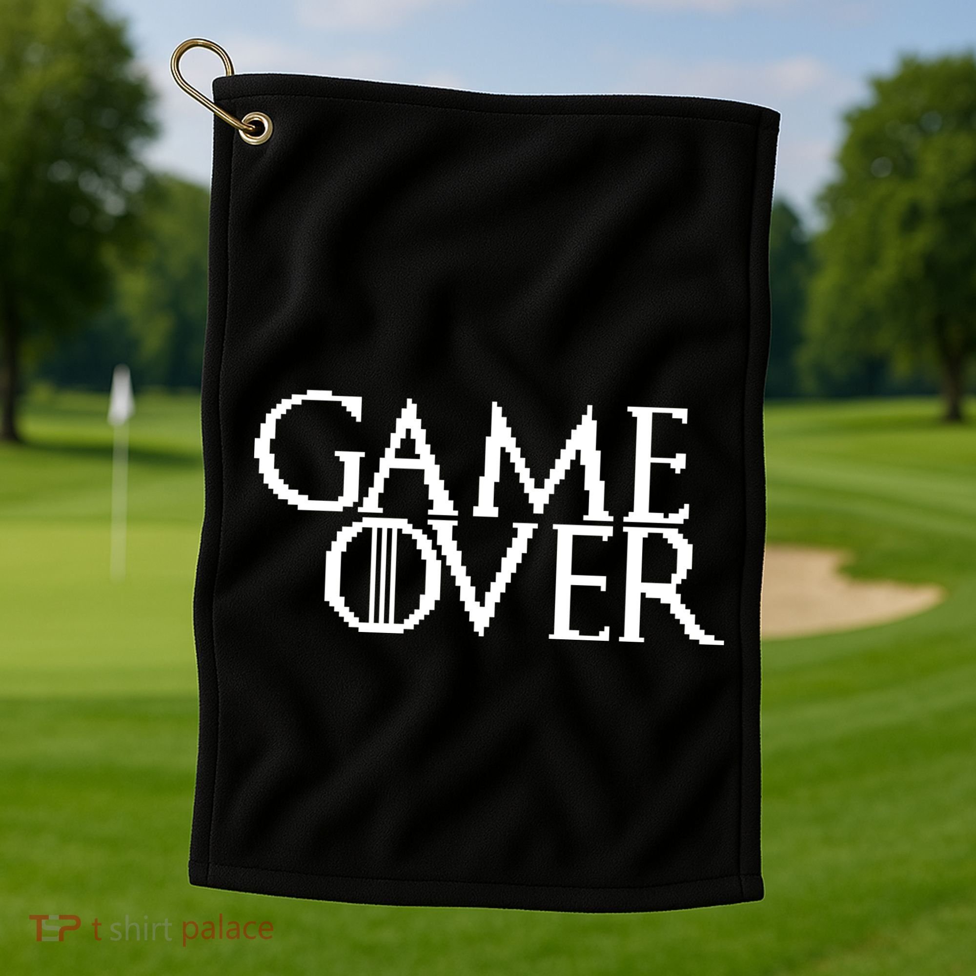 GOT Game Over Pixel  Golf Towel