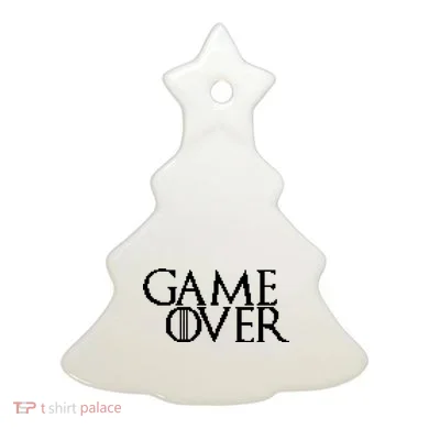 GOT Game Over Pixel  Ceramic Ornament