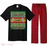 GOT I Drink and I Know Things Ugly Christmas Pajama Set thumb 0