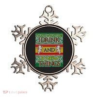 GOT I Drink and I Know Things Ugly Christmas Ornament thumb 0