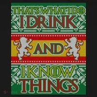 GOT I Drink and I Know Things Ugly Christmas Toddler Hoodie thumb 2