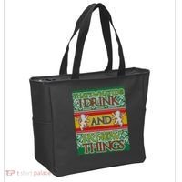 GOT I Drink and I Know Things Ugly Christmas Tote Bag thumb 2