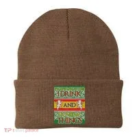 GOT I Drink and I Know Things Ugly Christmas Beanie thumb 0